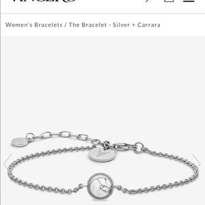 Vincero The Bracelet - silver and white marble
